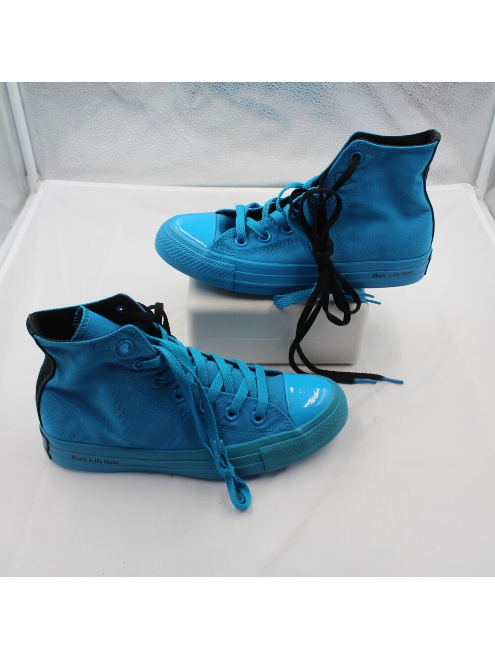 Converse OPI Chuck Taylor Size Women 6 Men 4 All Star High Music is My Muse Blue